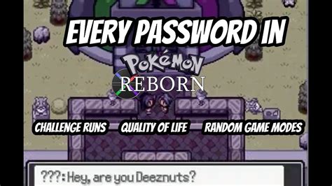 pokemon reborn best passwords|Now that EP19 has been out for a while, what are some tips you .